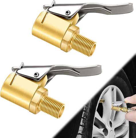 auto tire pump screw on chuck|clip on tire inflator chuck.